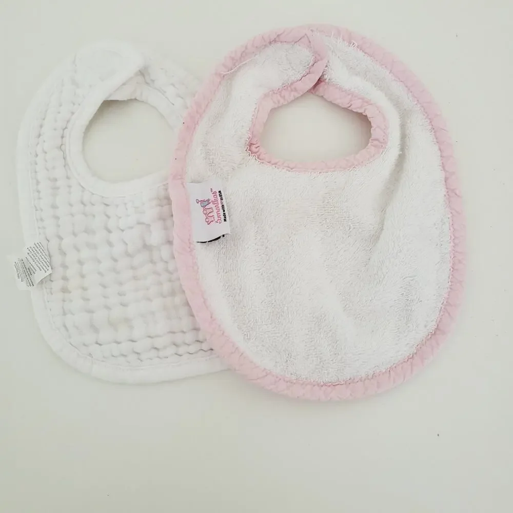 Pink bibs pair